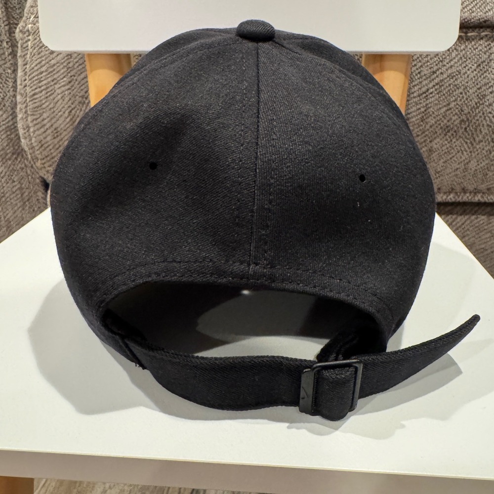 Nike Legacy 91 Hat Black Dri-Fit Metal Swoosh Logo Dad Cap Strapback - Picture 4 of 10
